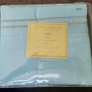 Christopher Adams Collection 1600 Series Egyptian Comfort Full Sheet Set NEW